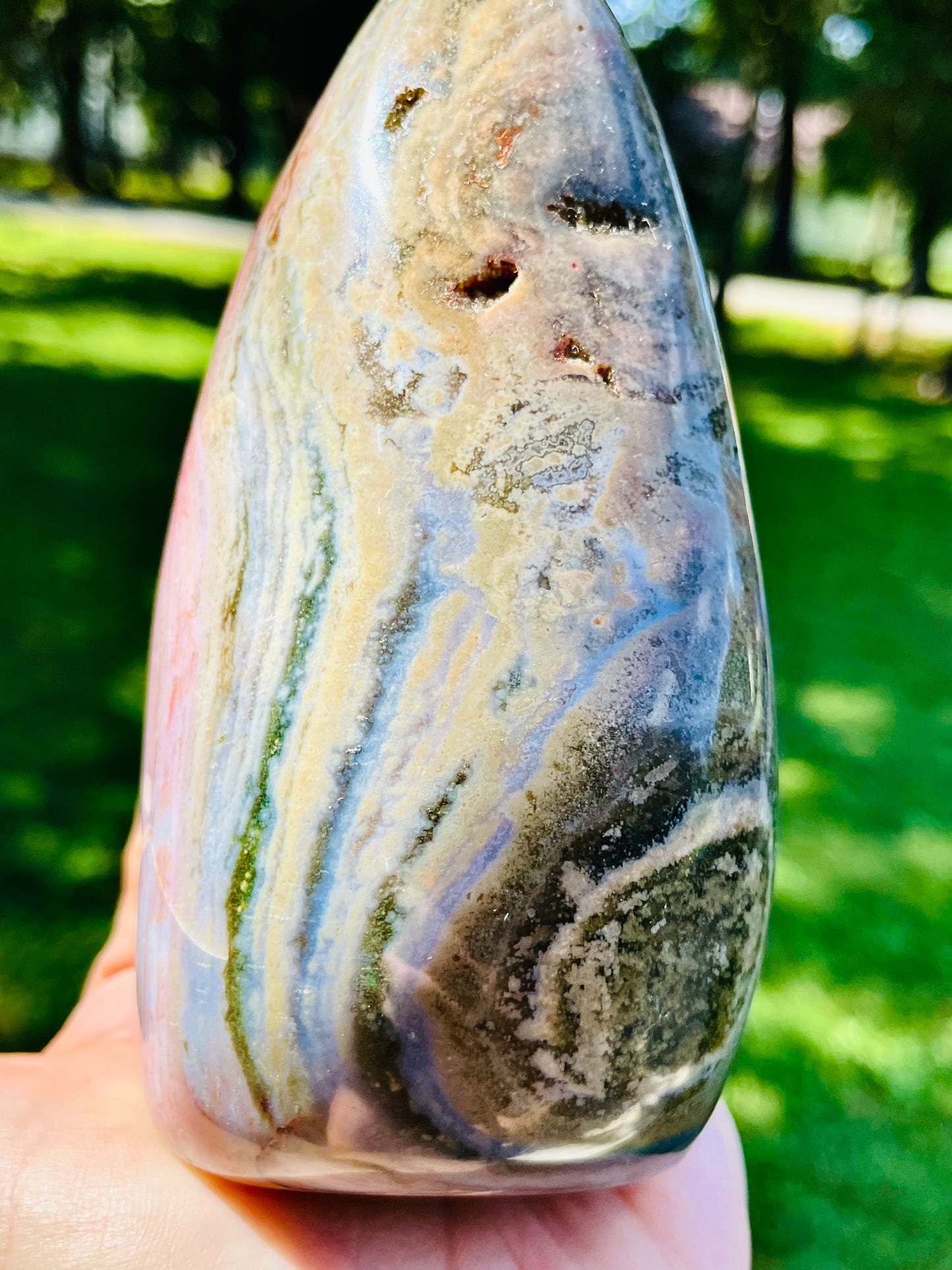 Rainbow Trout Ocean Jasper Freeform - Medium