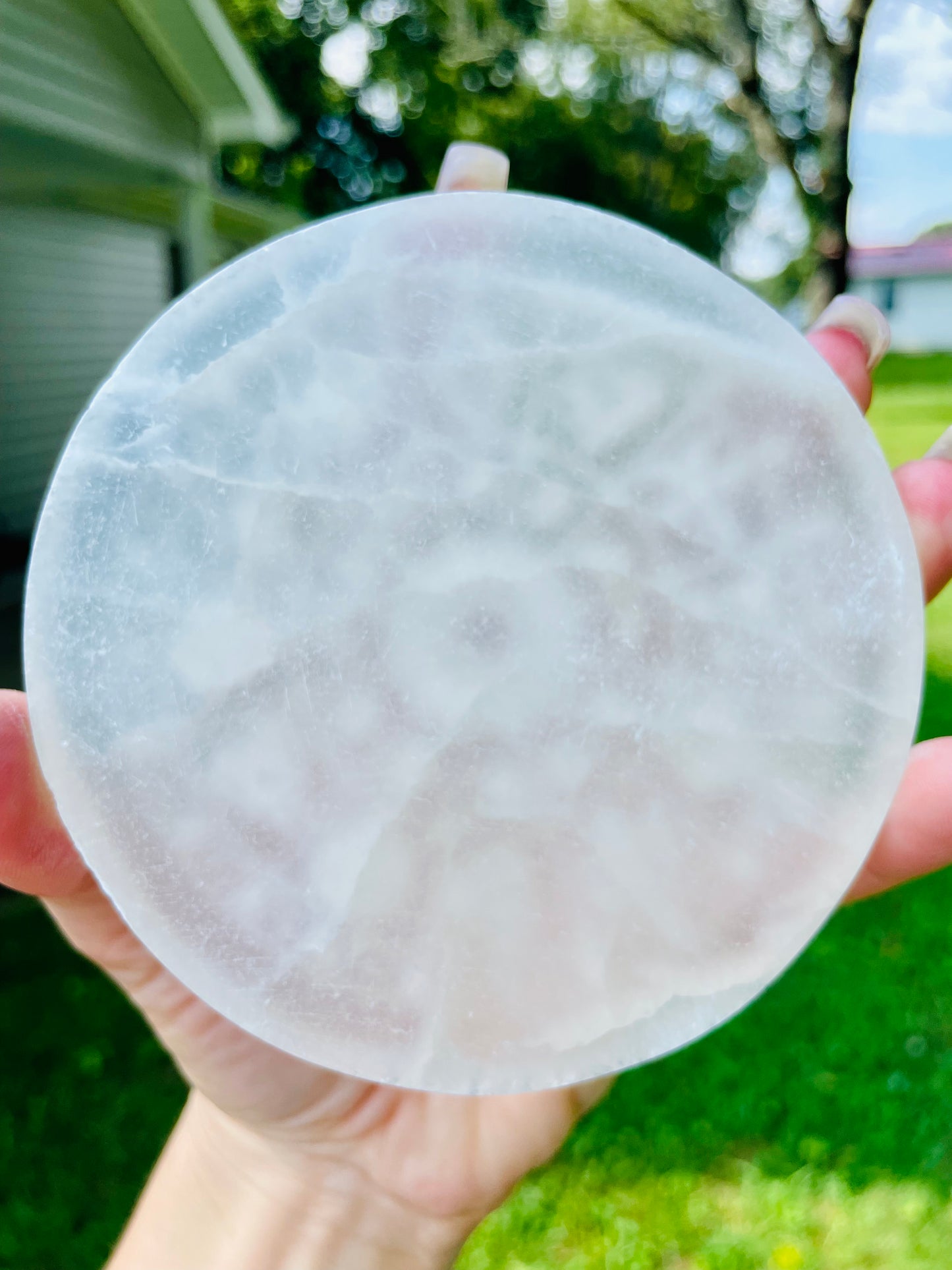 Selenite Zodiac Sign Charging Plate