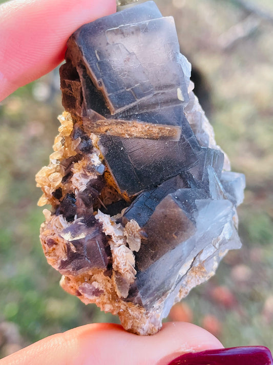 Fluorite w/ Dogtooth Calcite - Nagar Valley, Pakistan