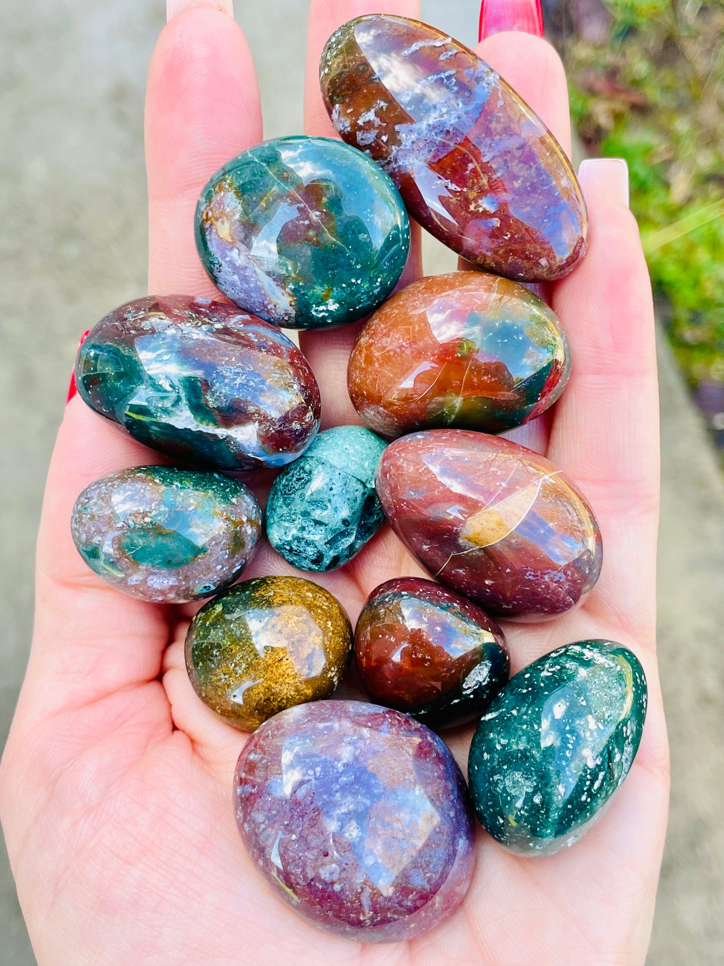 Rainbow Ocean Jasper Tumbles Large