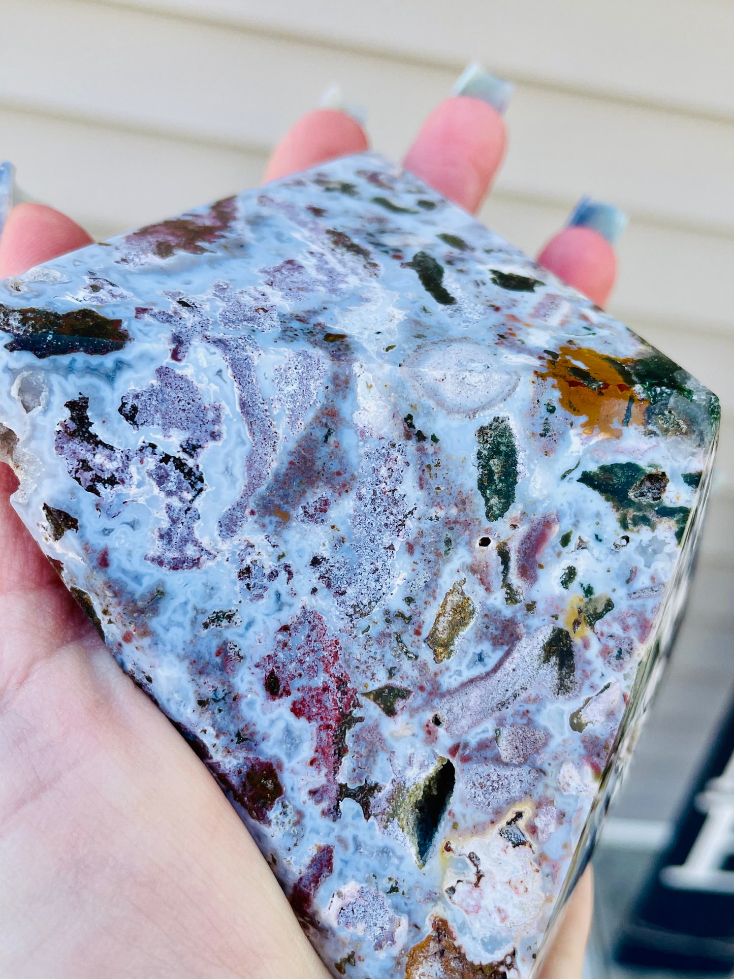Ocean Jasper Pyramid - Large