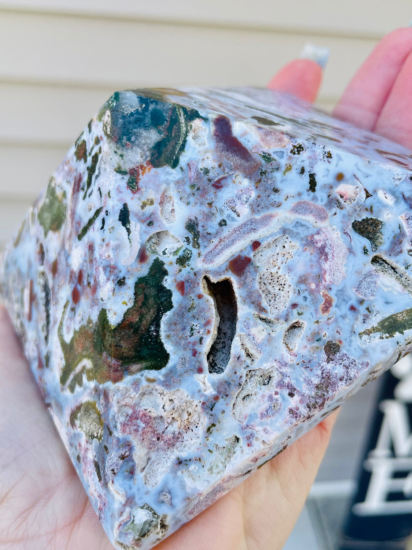 Ocean Jasper Pyramid - Large