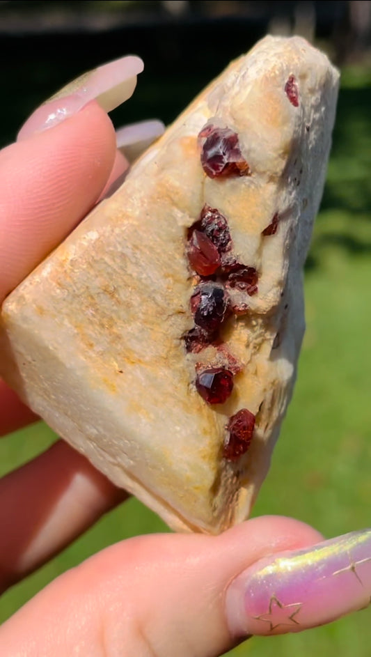 Celestial Garnet Cluster - Large - Gilgit, Pakistan