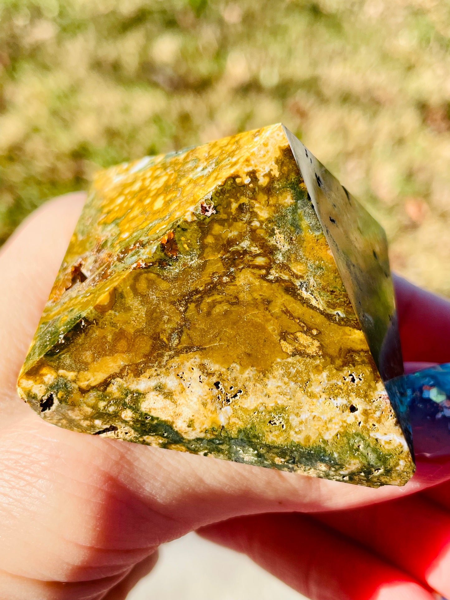 Ocean Jasper Pyramid - Small