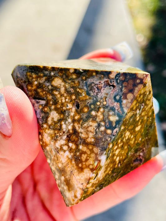 Ocean Jasper Pyramid - Small