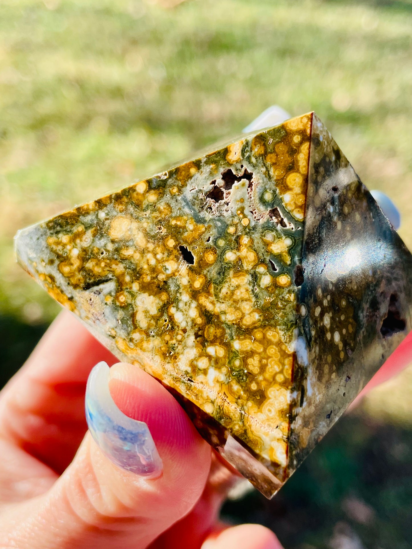 Ocean Jasper Pyramid - Small