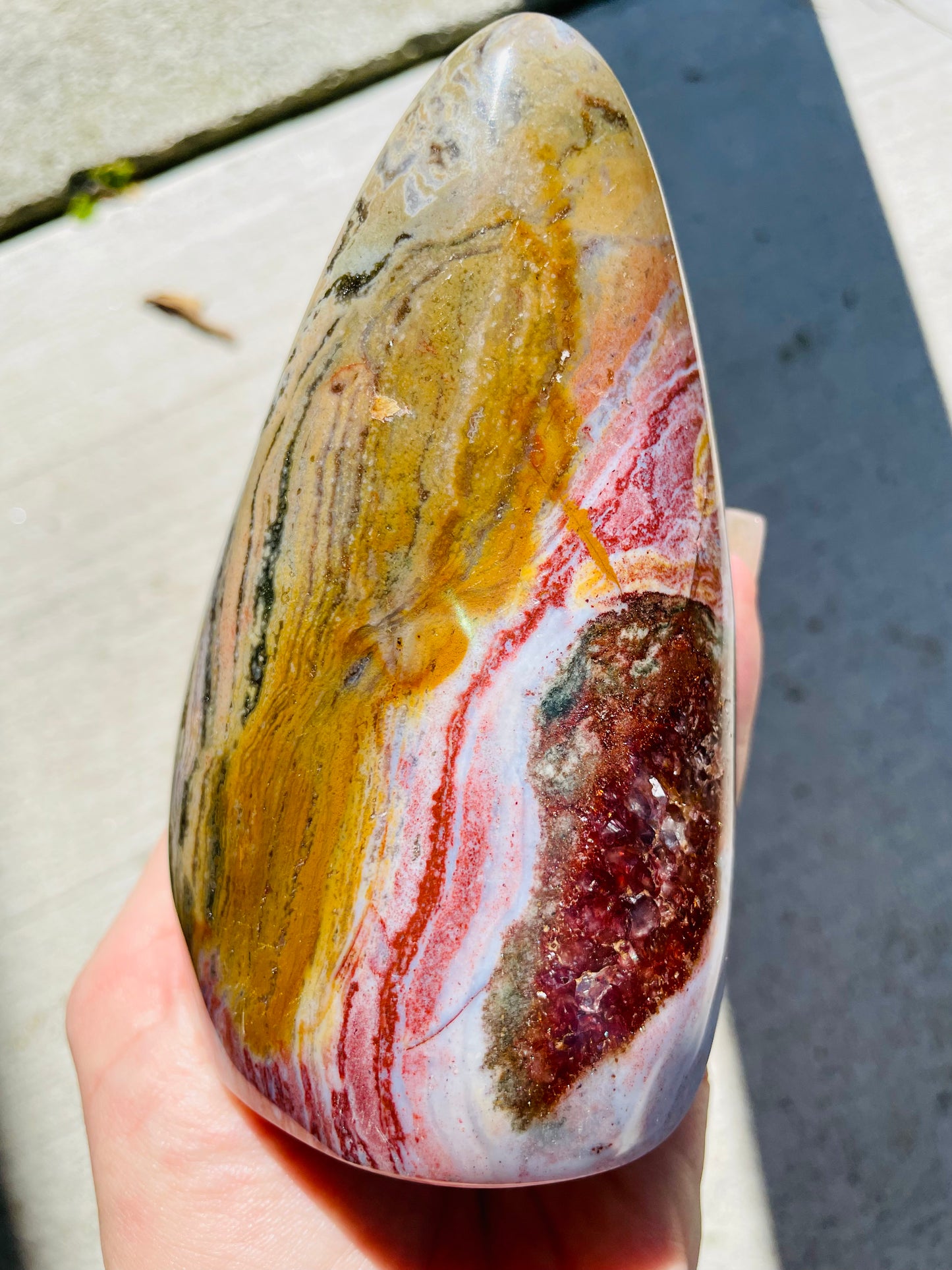 Rainbow Trout Ocean Jasper Freeform - Medium