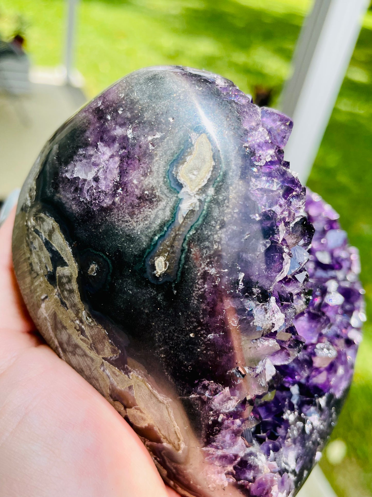 Uruguayan Amethyst Heart - XL