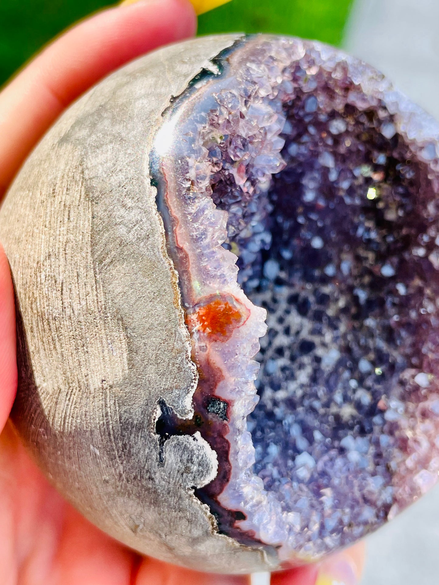 Uruguayan Amethyst Druzy Sphere