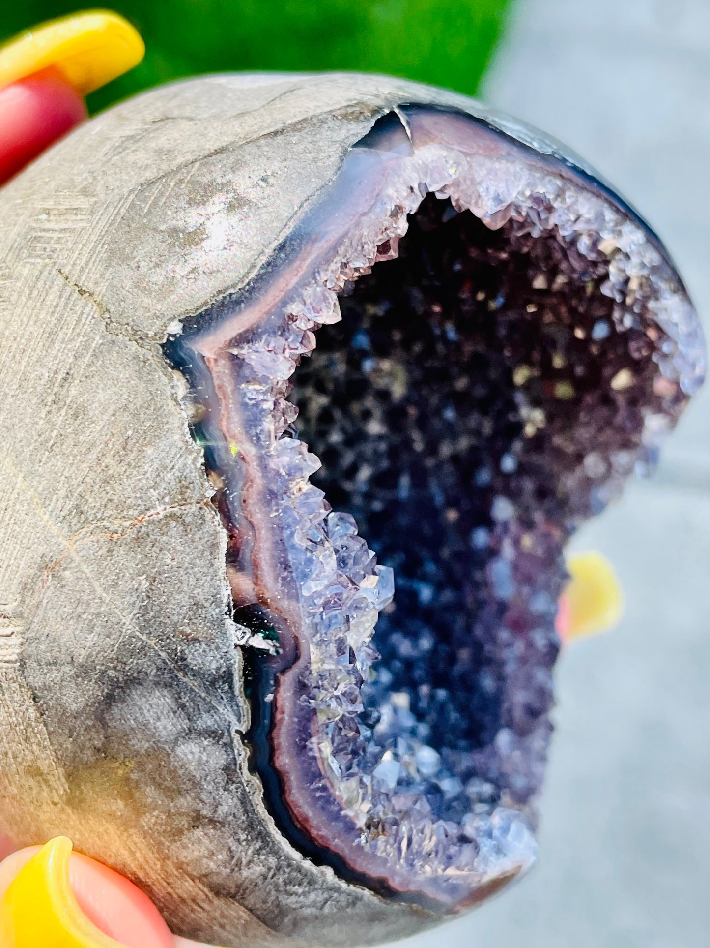 Uruguayan Amethyst Druzy Sphere
