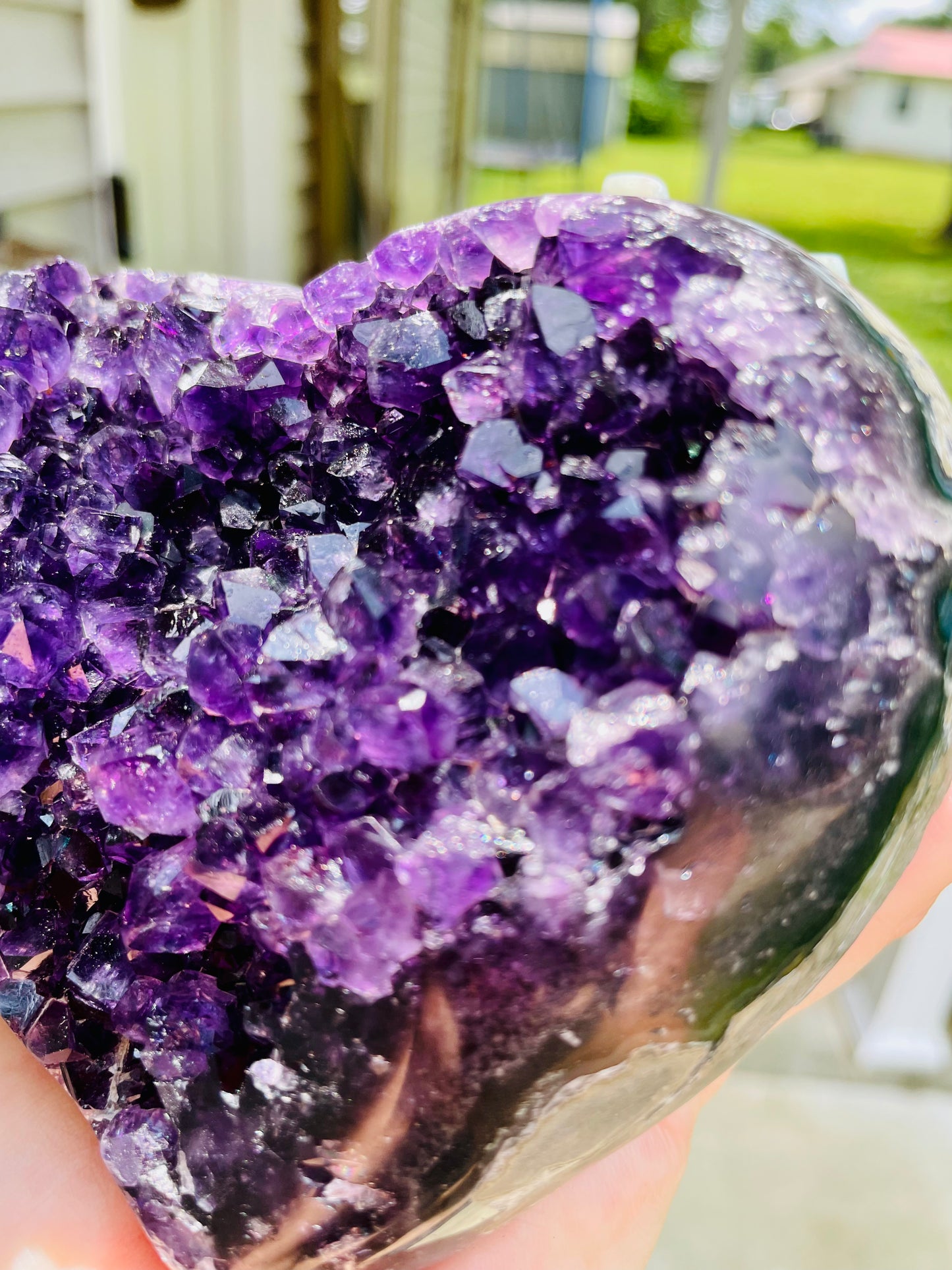 Uruguayan Amethyst Heart - XL