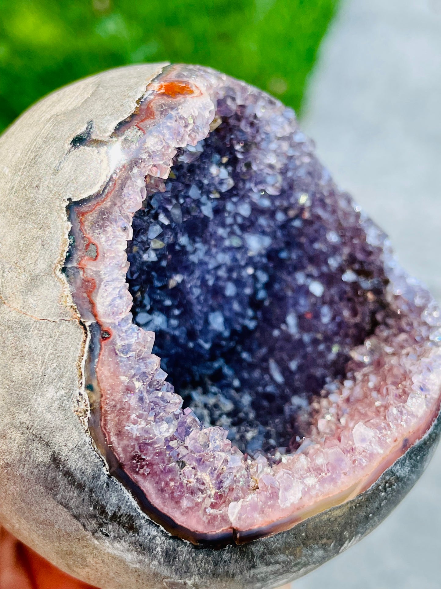 Uruguayan Amethyst Druzy Sphere