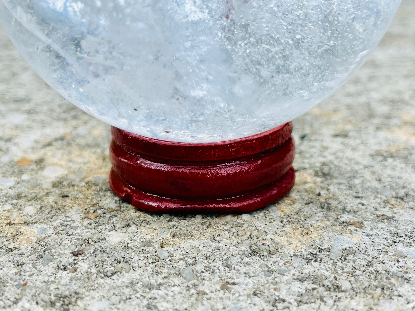 Wood Sphere Stand