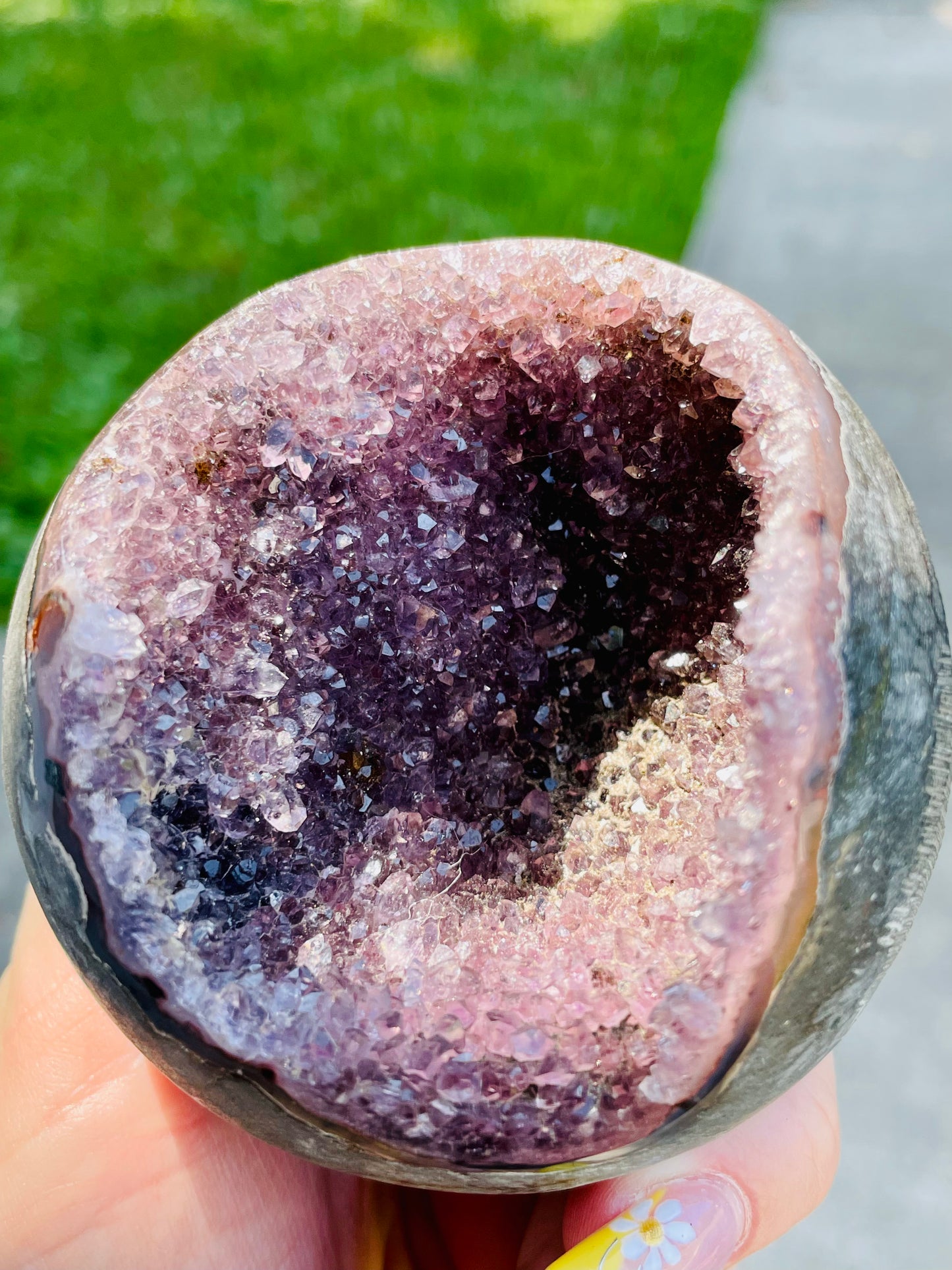 Uruguayan Amethyst Druzy Sphere
