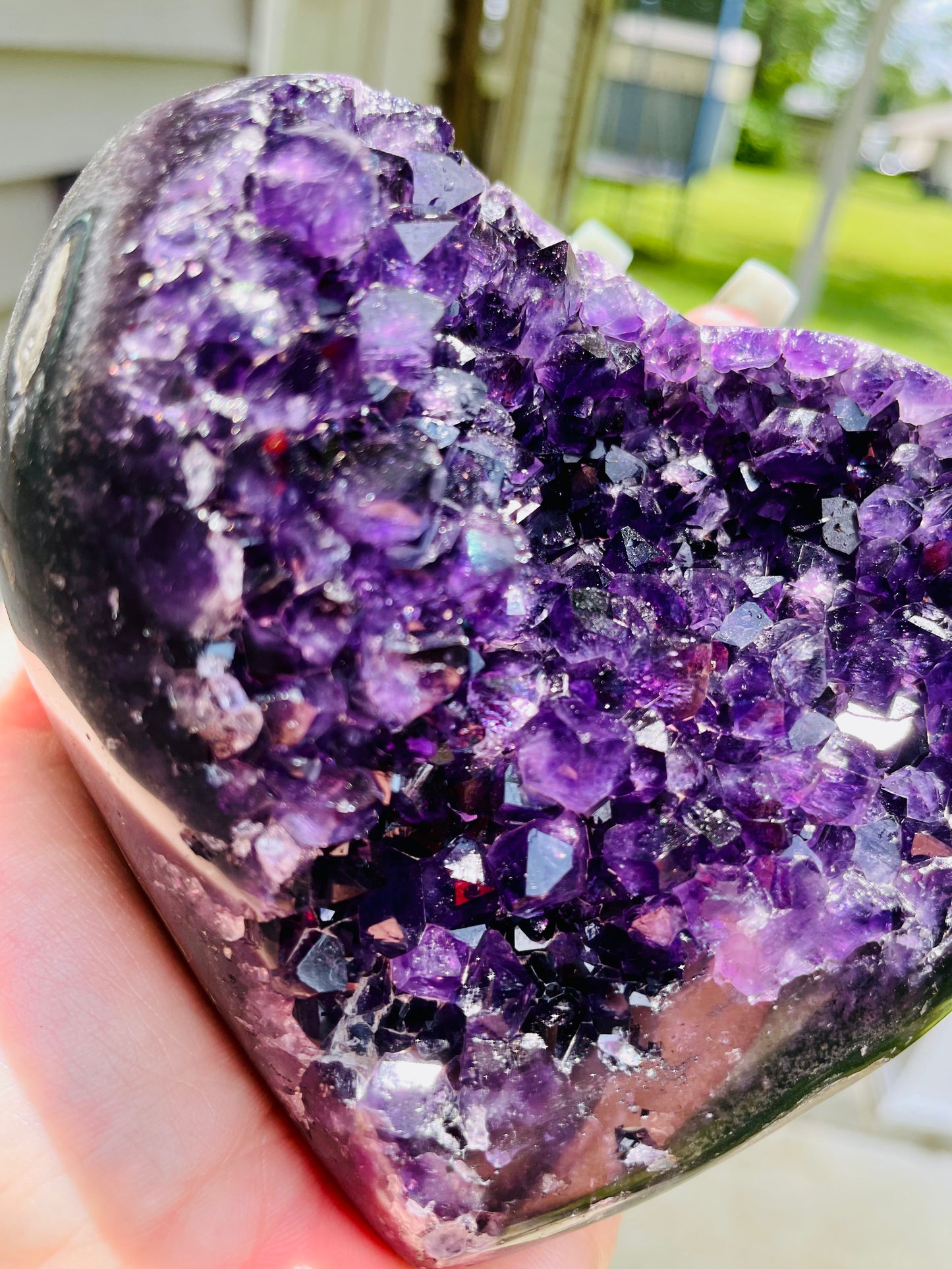 Uruguayan Amethyst Heart - XL