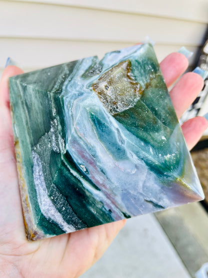 Ocean Jasper Pyramid - Large