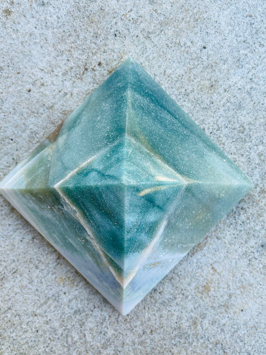 Ocean Jasper Pyramid - Medium