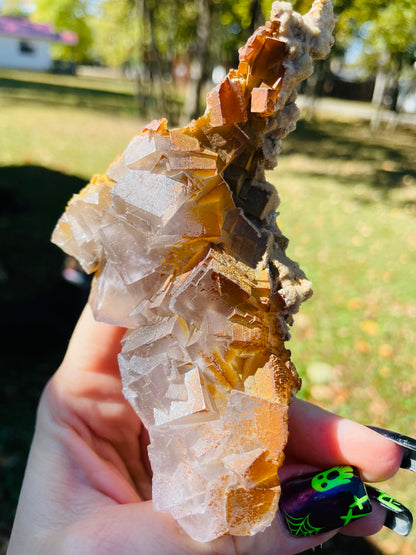 Light Purple Fluorite w/ Iron - Nagar Valley, Pakistan