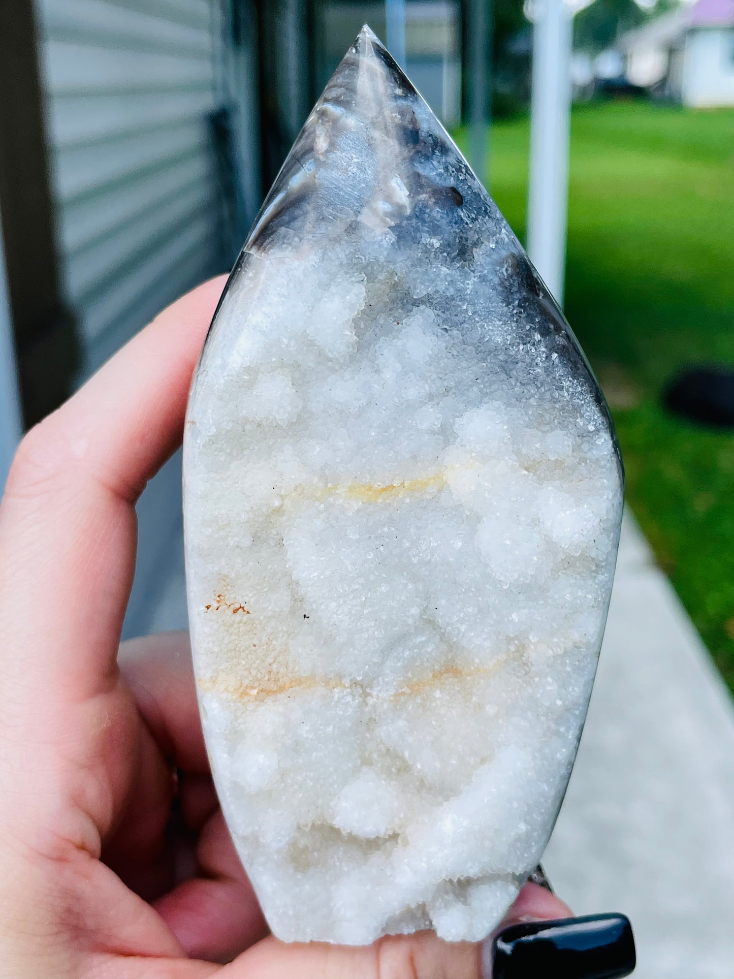 Druzy Quartz & Sphalerite Freeform