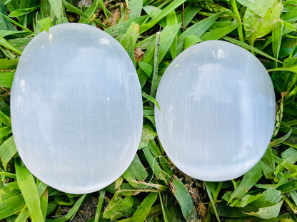 Selenite Palmstone