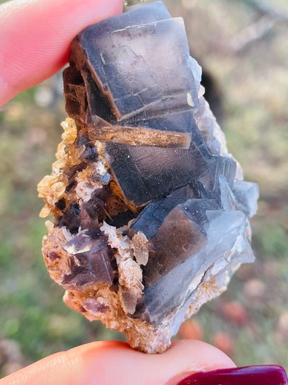 Fluorite w/ Dogtooth Calcite - Nagar Valley, Pakistan