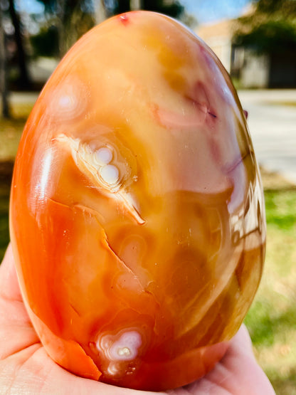 Carnelian with Red Druzy Quartz Freeform