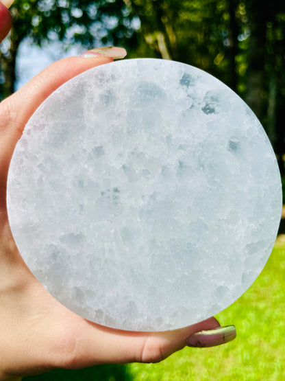 Selenite Mandala Charging Plate