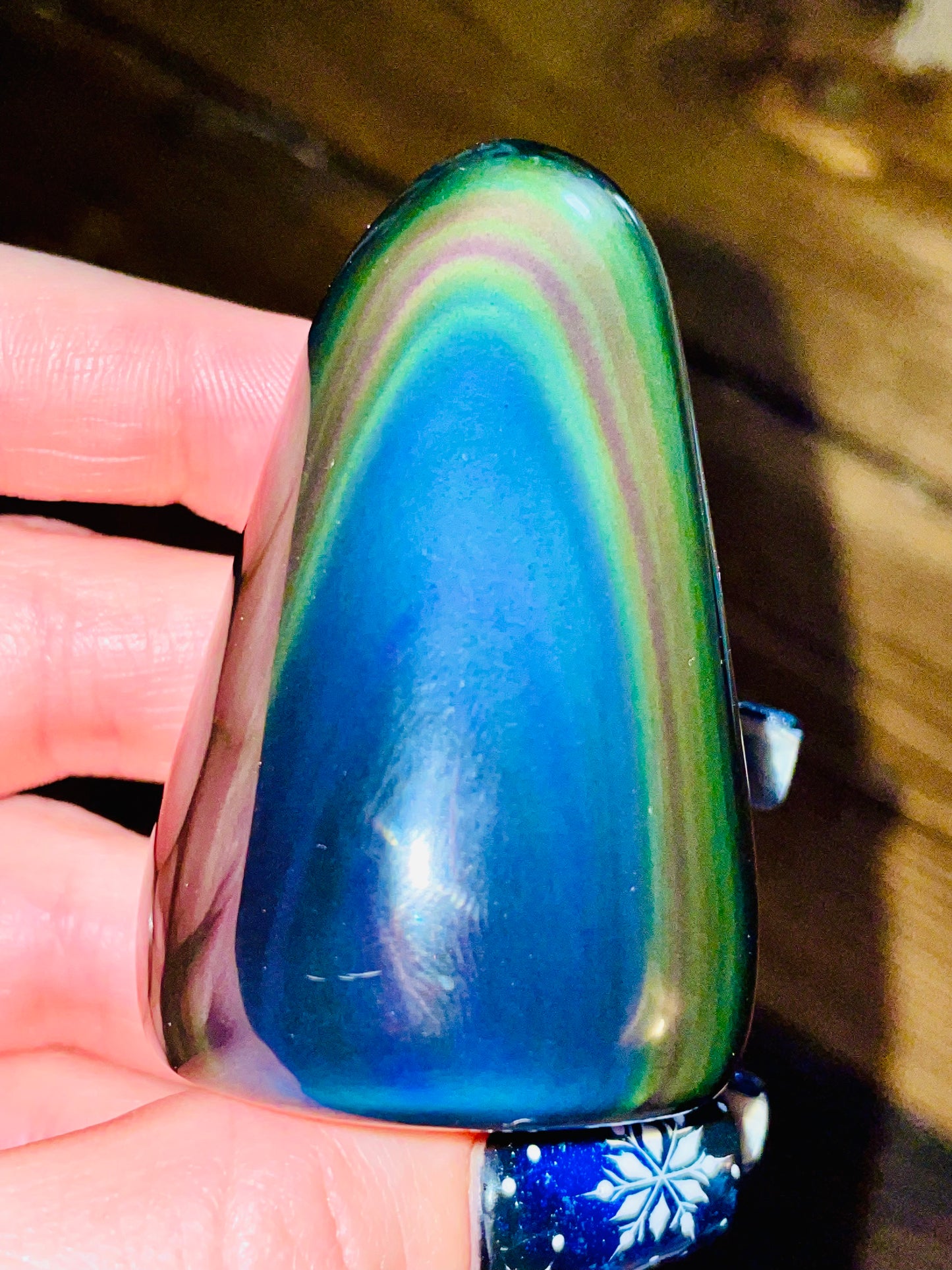 Full Rainbow Obsidian Freeform