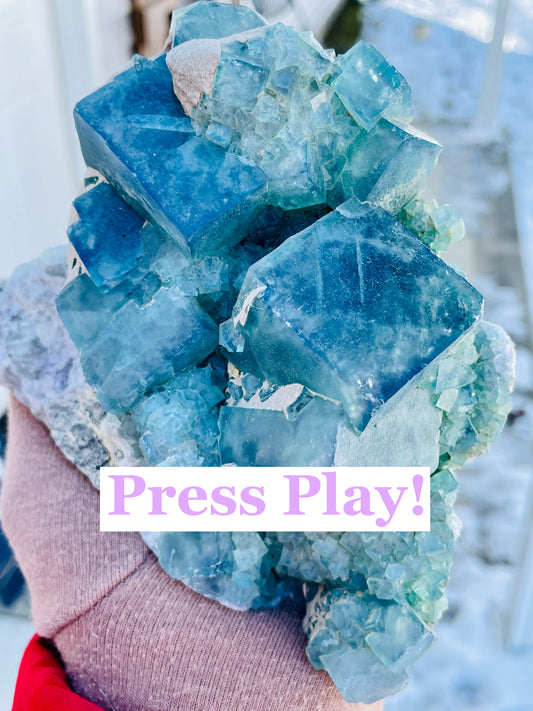 Madagascar Fluorite Cluster - Large